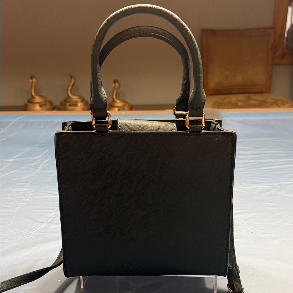 Badgley Mischka olive green Crossbody Bag with Gold Accents - Picture 5 of 8
